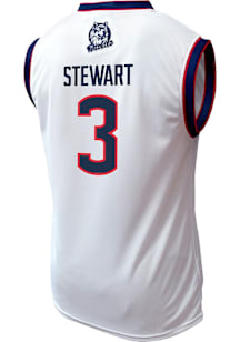 Jaylin Stewart  Genuine Collective UConn Huskies White NIL Jersey