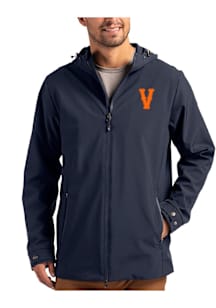 Cutter and Buck Virginia Cavaliers Mens Navy Blue Vault Camano Light Weight Jacket