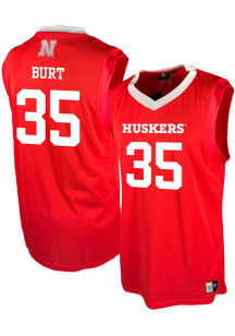 Henry Burt Mens Red Nebraska Cornhuskers NIL Basketball Basketball Jersey