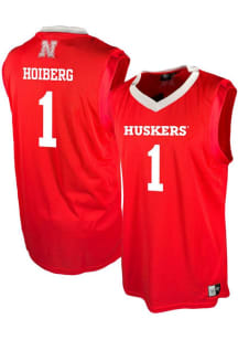 Samuel Hoiberg Mens Red Nebraska Cornhuskers NIL Basketball Basketball Jersey