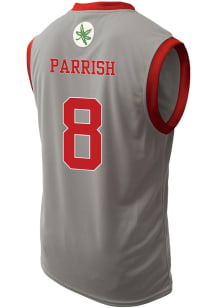 Micah Parrish Mens Grey Ohio State Buckeyes NIL Basketball Jersey