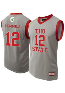 Elsa Lemmilä Mens Grey Ohio State Buckeyes NIL Basketball Basketball Jersey