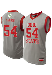 Faith Carson Mens Grey Ohio State Buckeyes NIL Basketball Basketball Jersey