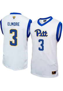 MaKayla Elmore Mens White Pitt Panthers NIL Basketball Basketball Jersey