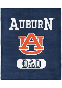 Auburn Tigers Dad Silk Touch Fleece Blanket - Navy Blue