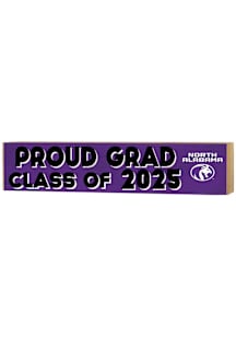 KH Sports Fan North Alabama Lions Class of 2025 graduation graphic Sign - Purple