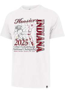47 Indiana Hoosiers White 2025 CFP National Champions Franklin Short Sleeve Fashion T Shirt