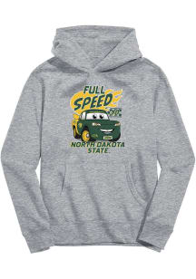 Vive La Fete North Dakota State Bison Youth Grey Full Speed Long Sleeve Hoodie