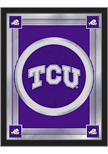 TCU Horned Frogs Logo Hanging Back Bar Mirror