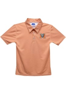 Vive La Fete Mercer Bears Toddler Orange Pencil Stripe Short Sleeve Polo Shirt