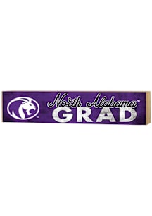 KH Sports Fan North Alabama Lions Grad graduation graphic Sign - Purple