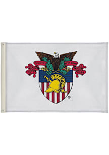 Army Black Knights 2' x 3' Silk Screen Grommet Flag - White