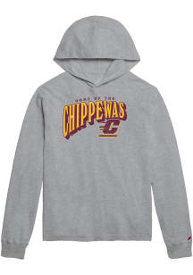 Central Michigan Chippewas Mens Grey Welcome Home Long Sleeve Hoodie
