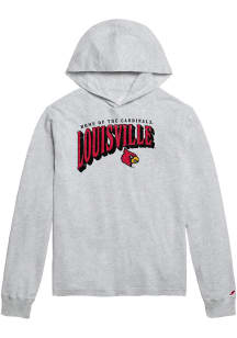 Louisville Cardinals Mens Grey Welcome Home Long Sleeve Hoodie
