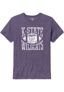K-State Wildcats Purple Football Square In Short Sleeve Fashion T Shirt