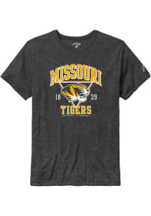 Missouri Tigers Black Retro Shadow Triangle Short Sleeve Fashion T Shirt