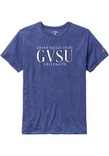 Grand Valley State Lakers Blue Part Time Flat Name Short Sleeve Fashion T Shirt