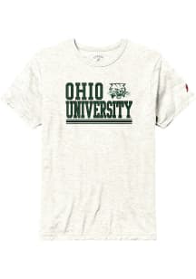 Ohio Bobcats White Bandwidth Seal Short Sleeve Fashion T Shirt