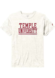 Temple Owls White Bandwidth Seal Short Sleeve Fashion T Shirt