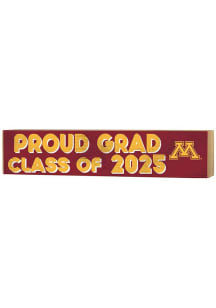 Maroon Minnesota Golden Gophers Class of 2025 graduation graphic Sign