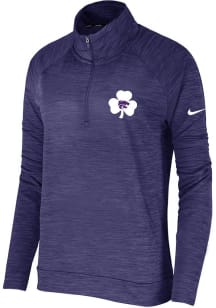 Womens K-State Wildcats Purple Nike Aer Lingus Classic Qtr Zip Pullover