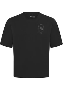 Levelwear Tampa Bay Rays Black Signature Knit Register Short Sleeve Fashion T Shirt