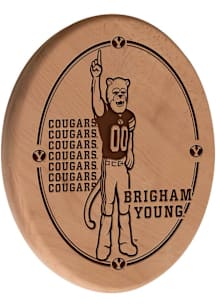 BYU Cougars Laser Engraved Sign - Brown