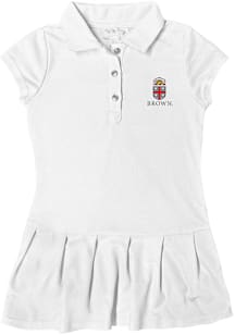 Brown Bears Toddler Girls White Caroline Short Sleeve Dress