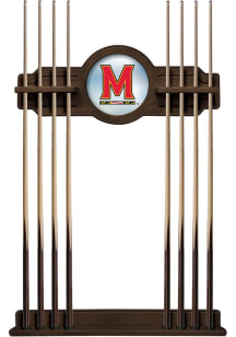 Brown Maryland Terrapins Solid Wood Cue Rack Pool Cue