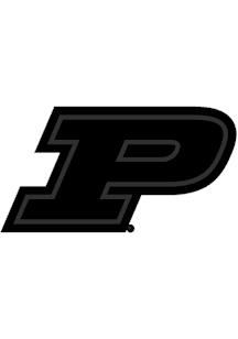 Purdue Boilermakers Black Out Auto Decal - Black