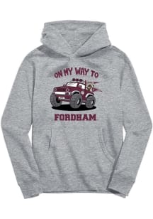 Vive La Fete Fordham Rams Toddler Grey On My Way Long Sleeve Hooded Sweatshirt