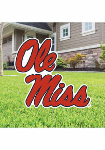 Ole Miss Rebels Team Yard Sign - Red