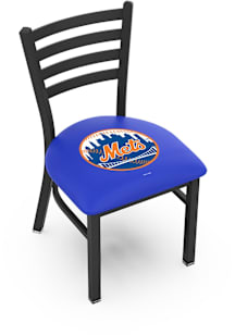 New York Mets Stationary Black Wrinkle Finish Pub Stool - Black