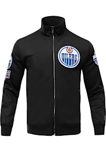 Pro Standard Edmonton Oilers Mens Black Classic Track Track Jacket