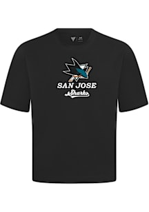 Levelwear San Jose Sharks Black Signature Knit Team Surge Short Sleeve Fashion T Shirt