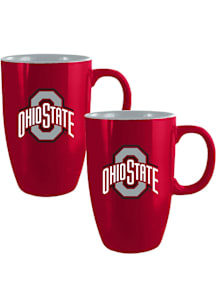 Ohio State Buckeyes Tall Ceramic Mug - Red