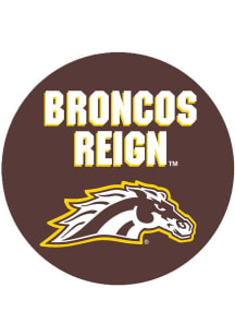 Brown Western Michigan Broncos 3&quot; Broncos Reign Button