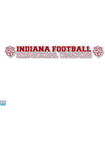Indiana Hoosiers 20" 2025 Football Nat Champ Auto Decal - Crimson