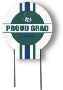 Georgia College Bobcats KH Sports Fan 20x20 Circle Yard Sign with Stakes Proud Grad Yard Sign - Wh..