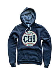 Chitown Clothing Chicago Mens Grey South Side Baseball Long Sleeve Hoodie