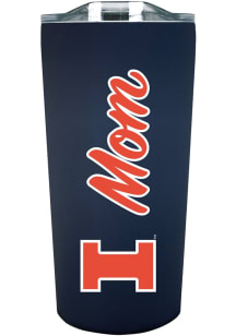 Navy Blue Illinois Fighting Illini 18oz Soft Touch Mom Stainless Steel Tumbler