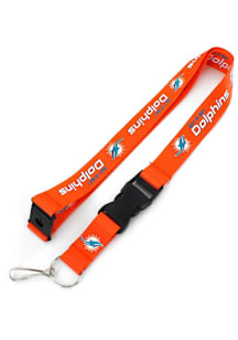 Miami Dolphins Team Color Lanyard - Orange