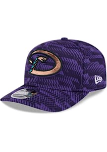 New Era Arizona Diamondbacks 2025 Clubhouse Alternate Logo Stretch 9SEVENTY Adjustable Hat - Purpl..