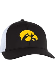 Hugo Mesh Back Flex Iowa Hawkeyes Flex Hat - Black
