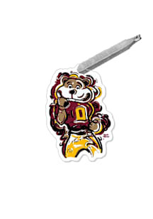 Minnesota Golden Gophers Justin Patten Mascot Ornament - Maroon