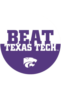 Purple K-State Wildcats BEAT Texas Tech 3&quot; Button