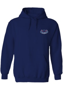 Vive La Fete Florida Atlantic Owls Womens Navy Blue Impressions Hooded Sweatshirt