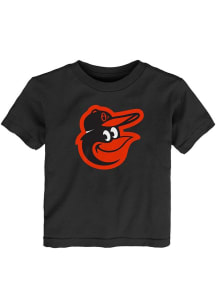 BAL Orioles Inf Black Primary Logo SS Tee