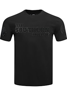 Pro Standard Texas Southern Tigers Black Triple Black Short Sleeve Fashion T Shirt