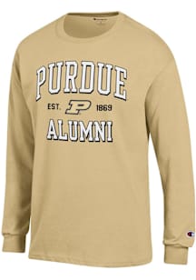 Champion Purdue Boilermakers Gold Est Alumni Jersey Long Sleeve T Shirt